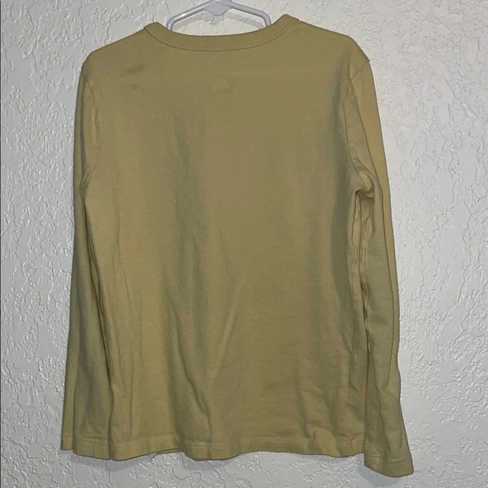 Kids yellow Long Sleeve Shirt with Guitar Print - Picture 3 of 5